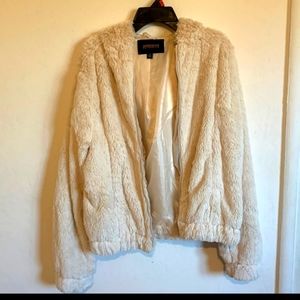 White Ambiance Cropped Jacket